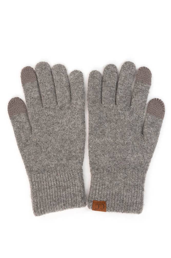 Soft Recycled Fiber + Cashmere Gloves: Variety of Colors