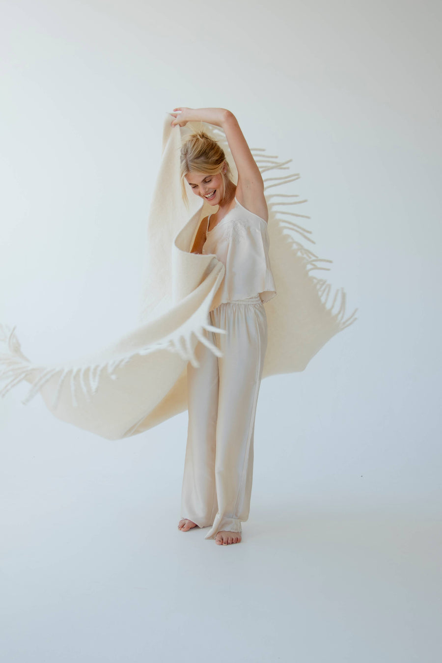 The Reykjavik Throw - 100% Recycled - Cream