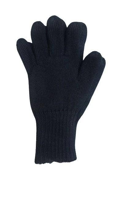 Alpaca Reversible Gloves: Brown/Beige