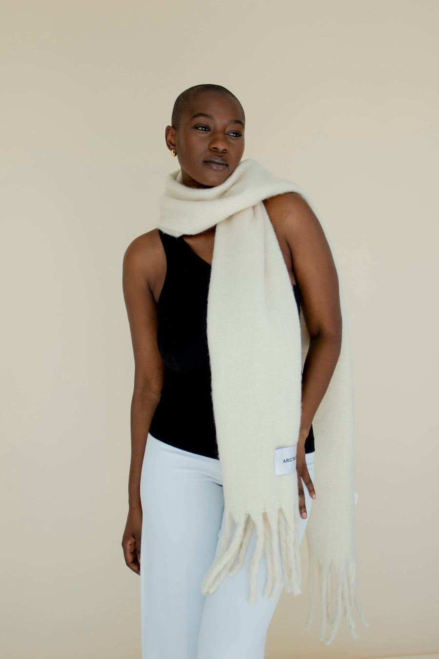 The Reykjavik Scarf - 100% Recycled - Rice White