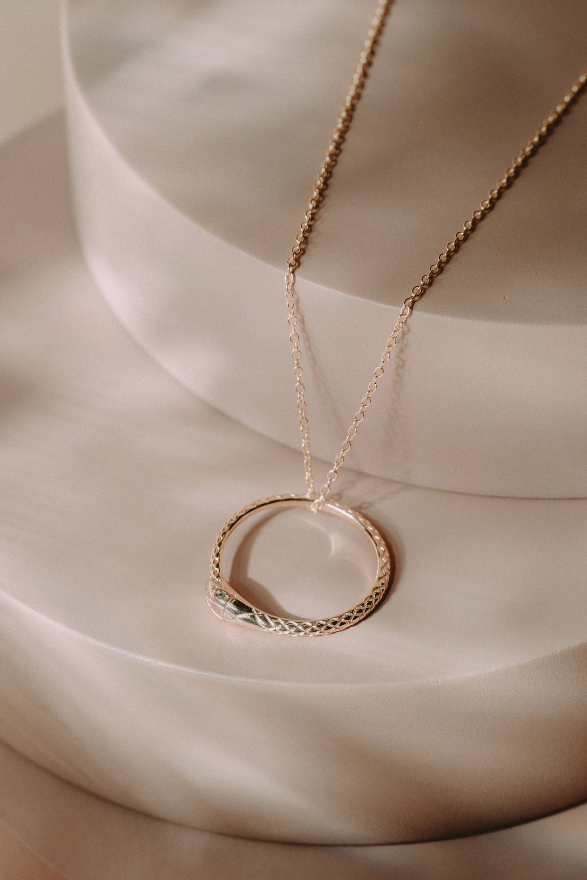 Full Circle Serpent Necklace