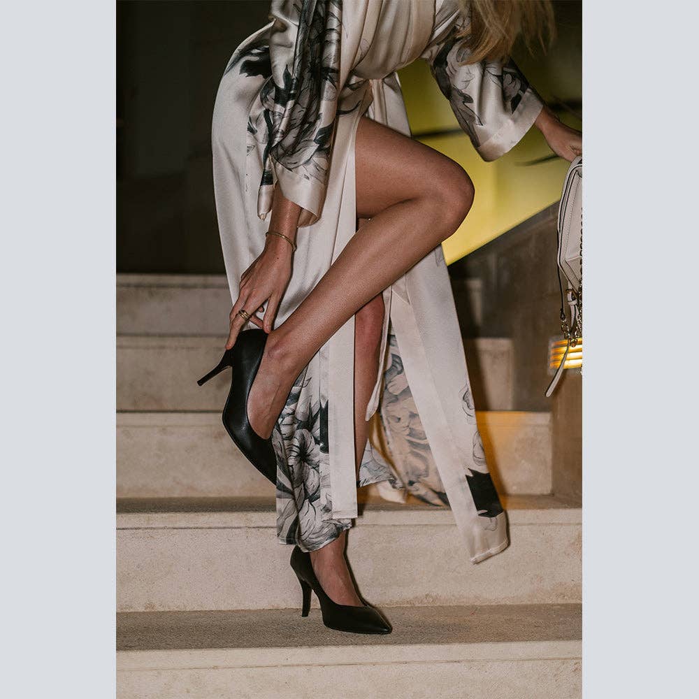 Washable Silk Kimono -Willow