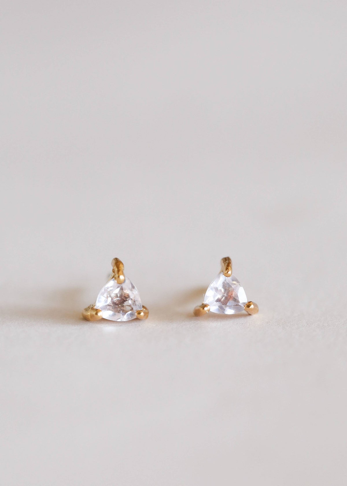 Rose Quartz Mini Energy Gem Earring