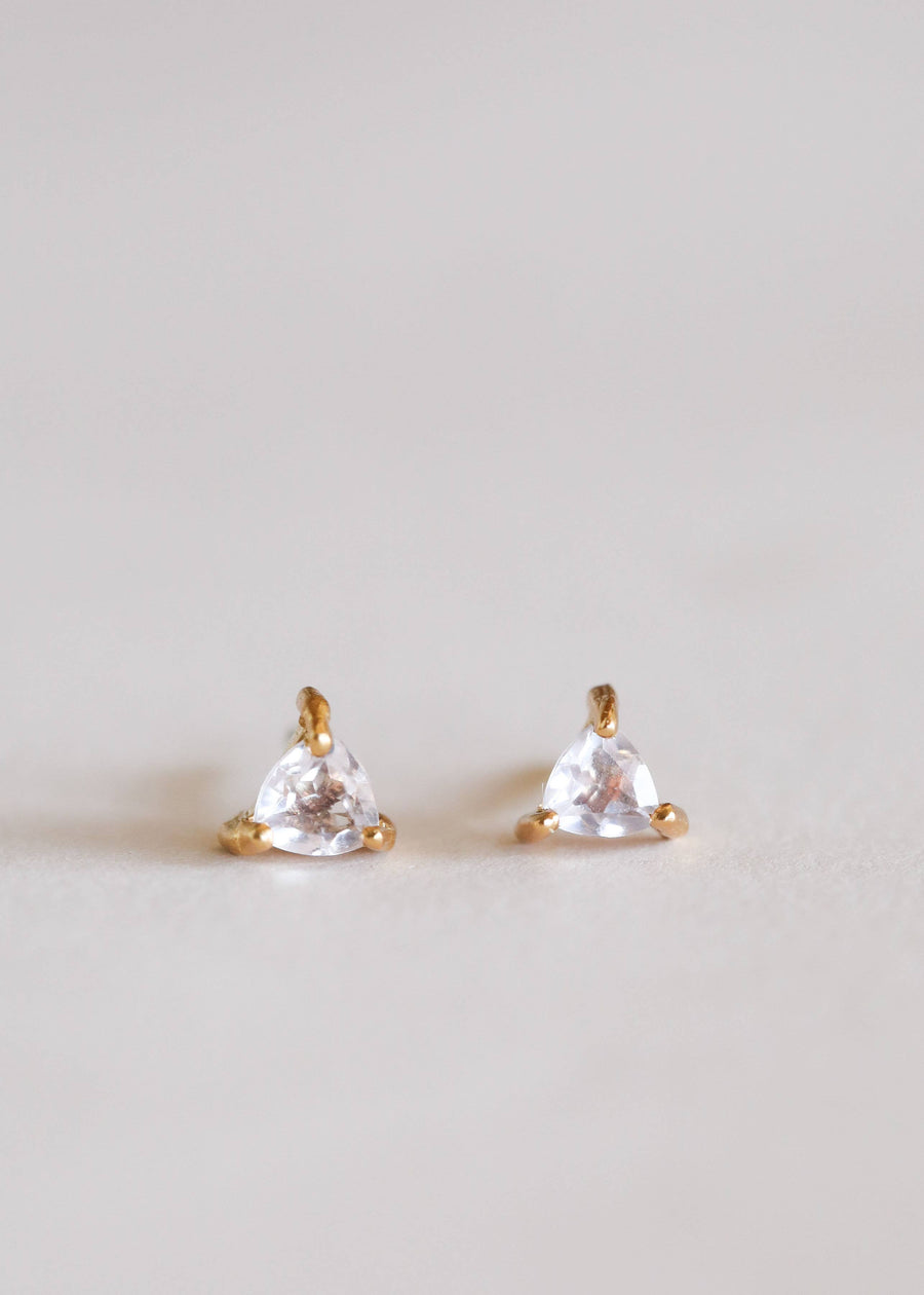 Rose Quartz Mini Energy Gem Earring