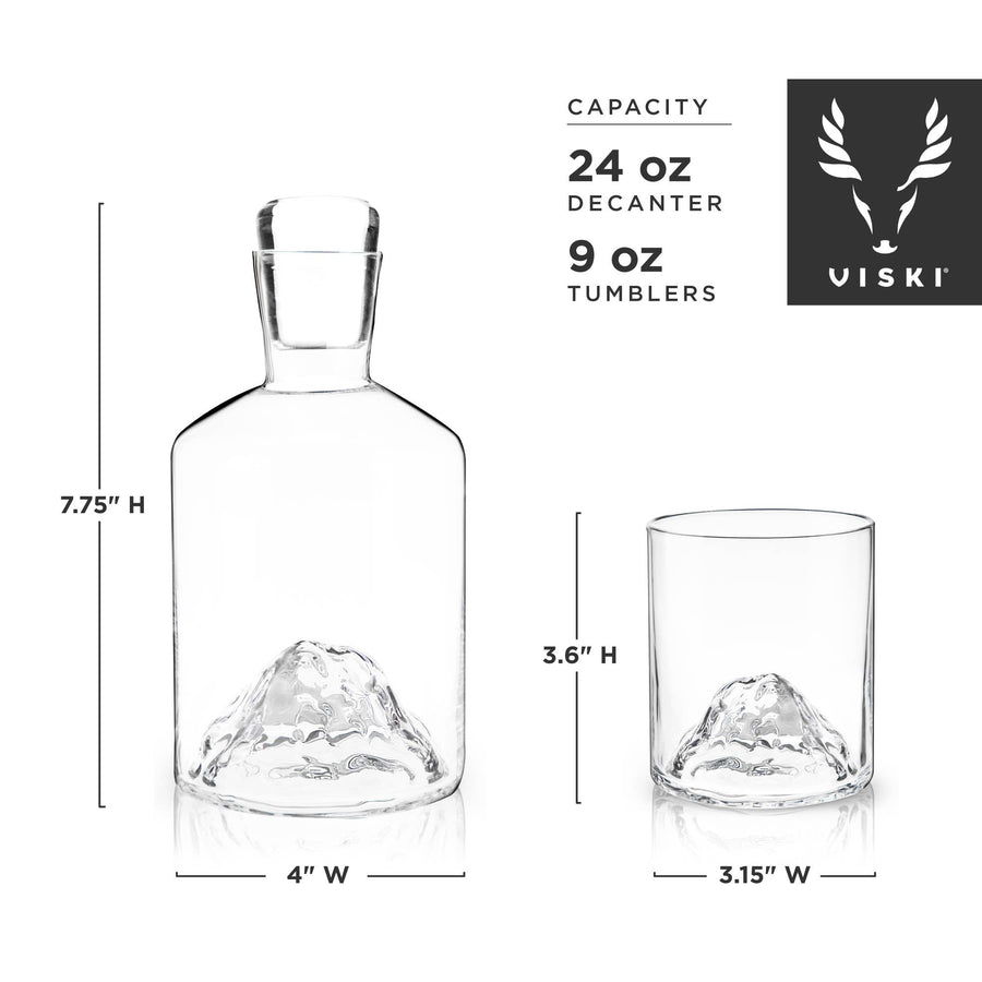 Mountain Crystal Decanter Set