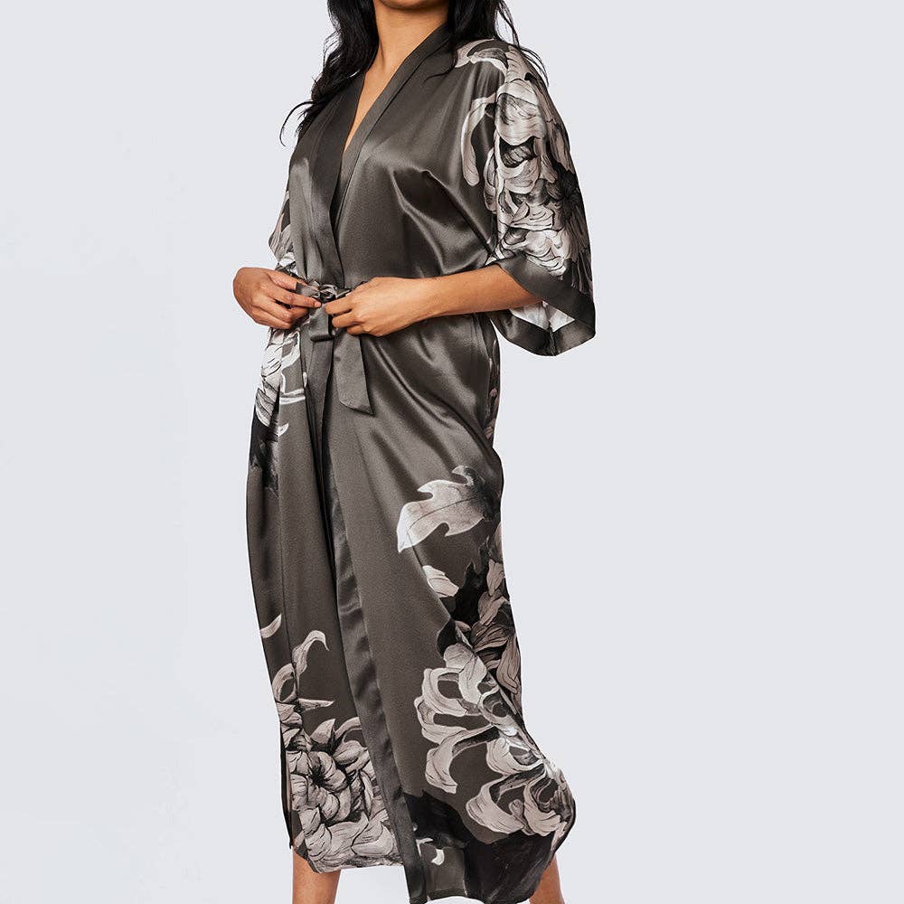 Washable Silk Kimono -Willow
