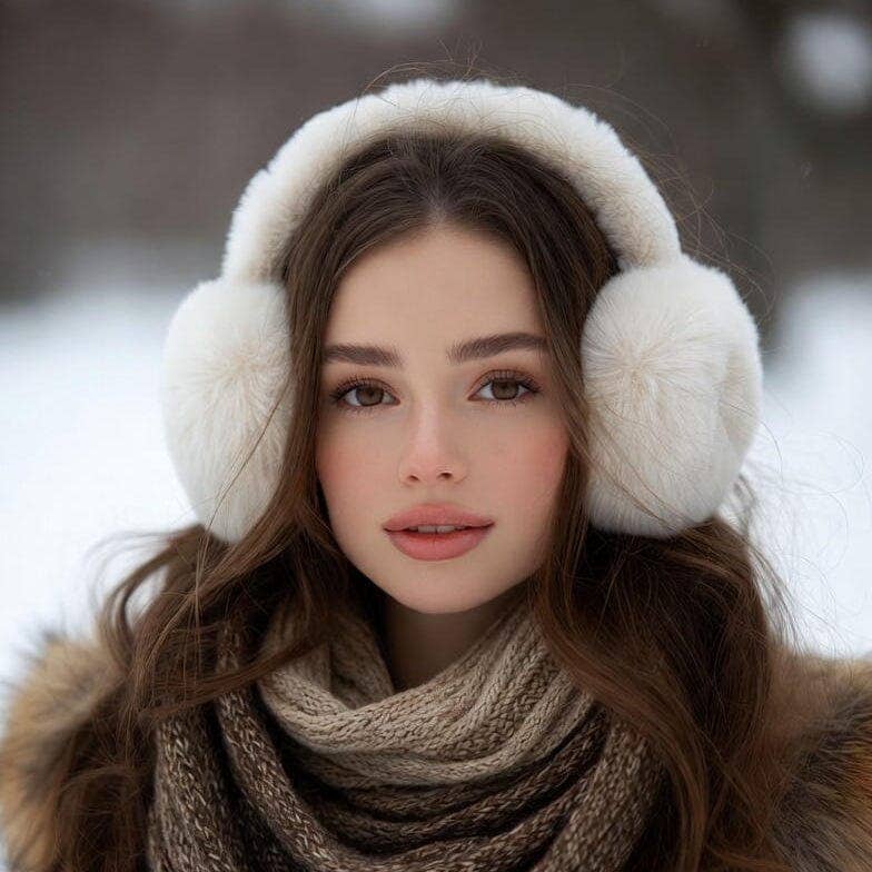 Baby Alpaca Ear Muffs: Fawn