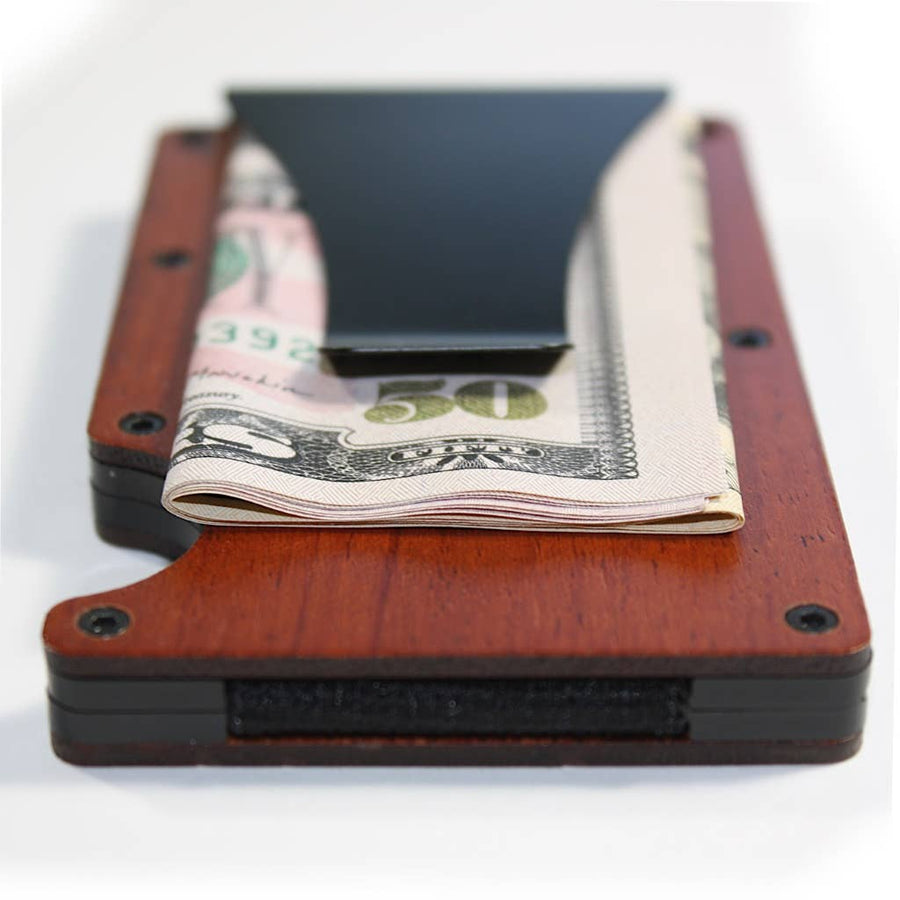 Wooden Minimalist Wallet: Natural Bamboo