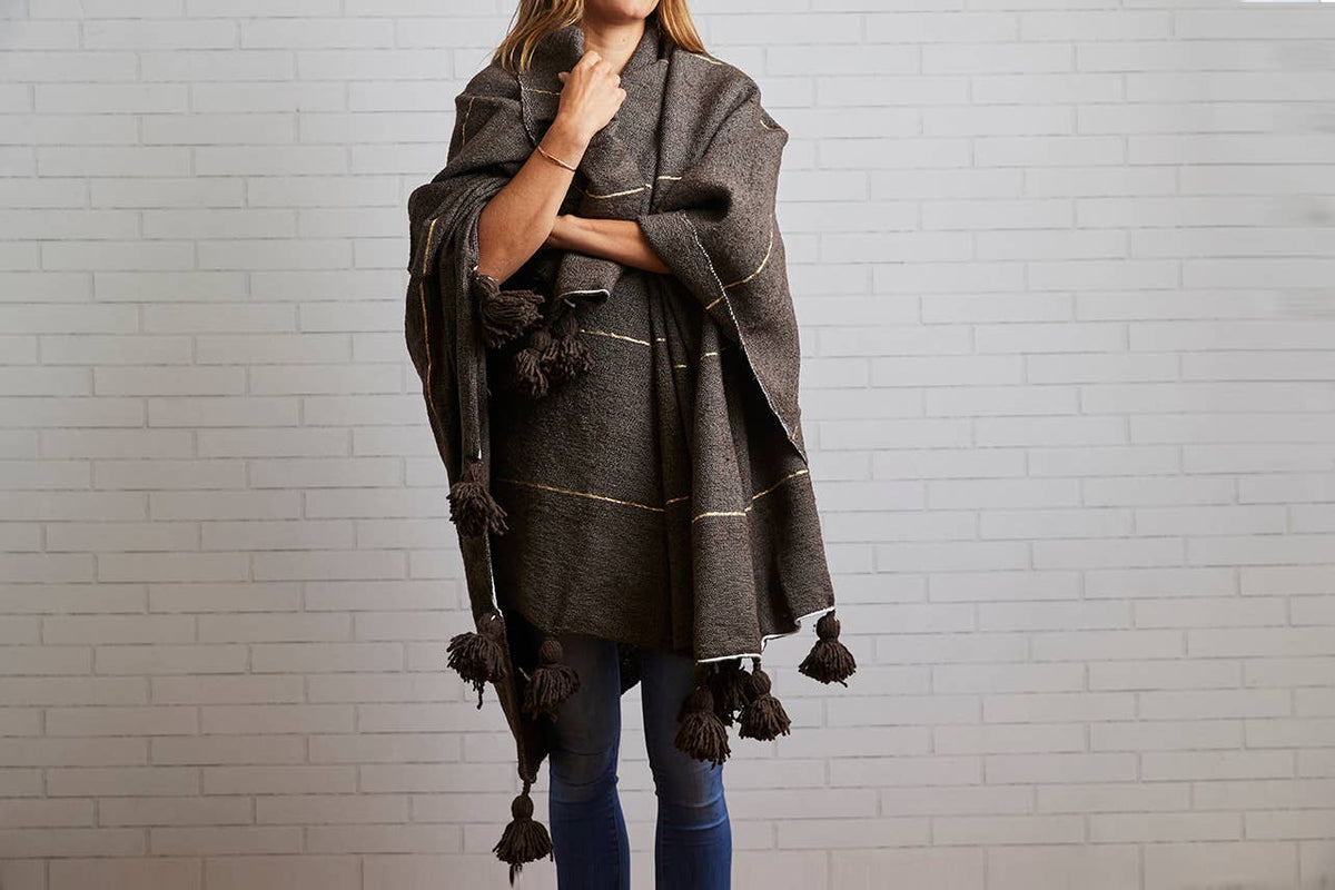 Moroccan Blankets: Off-White