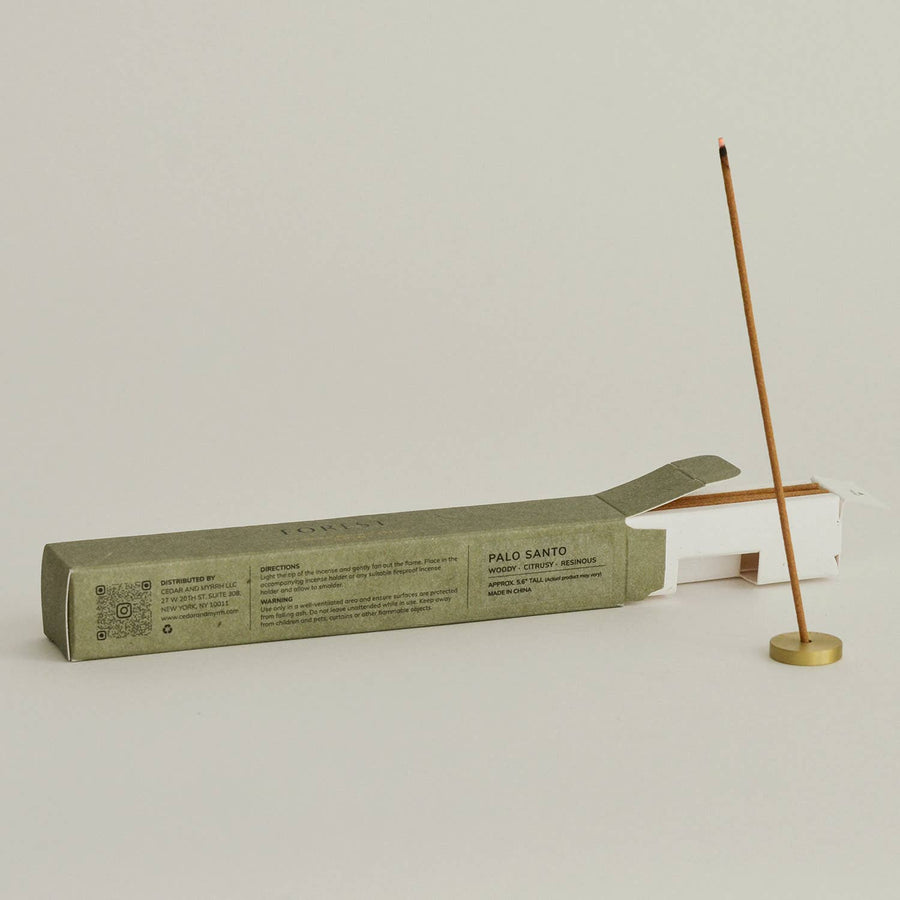 Palo Santo Incense Stick Set w Brass Holder