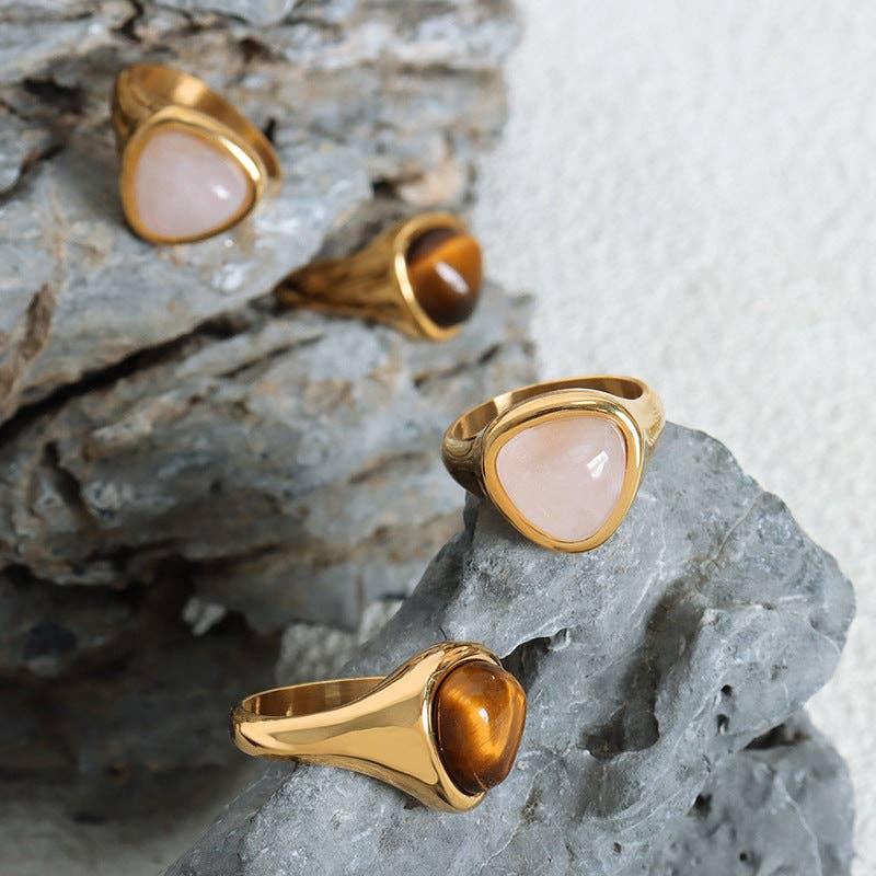 Tiger's Eye Statement Ring / 7 US