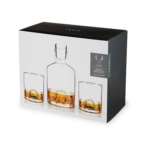Mountain Crystal Decanter Set