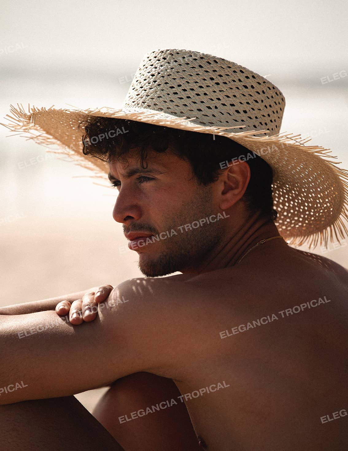 Brisa - Handmade Patterned Beach Straw Hat: One size fits most women
