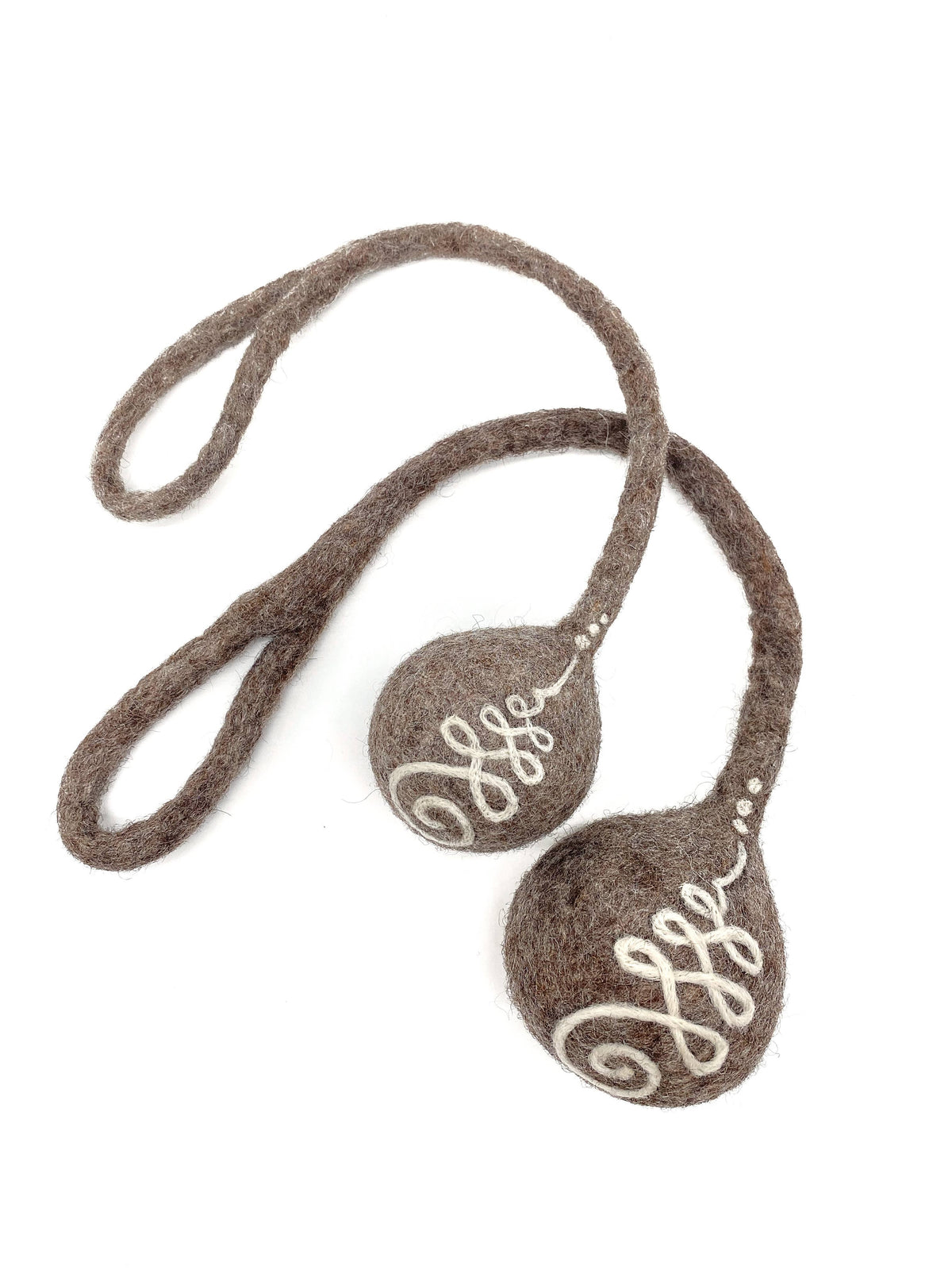 Unalome Rope Ball - Handmade All-Natural Wool Dog Toy