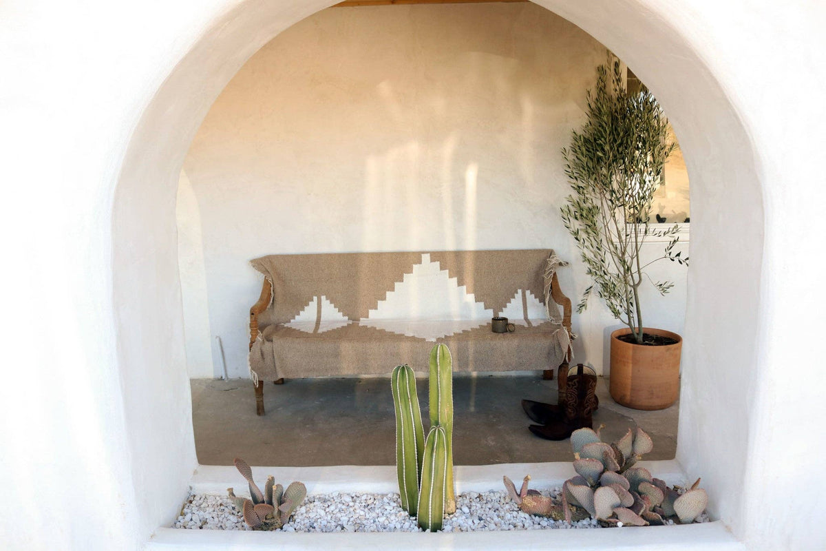 Adobe Sandstone Handwoven Blanket