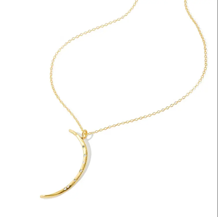 Crescent Moon Pendant Necklace