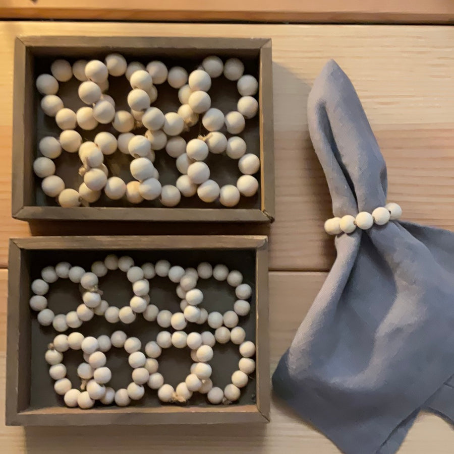 Beaded Napkin Rings (set of 4)