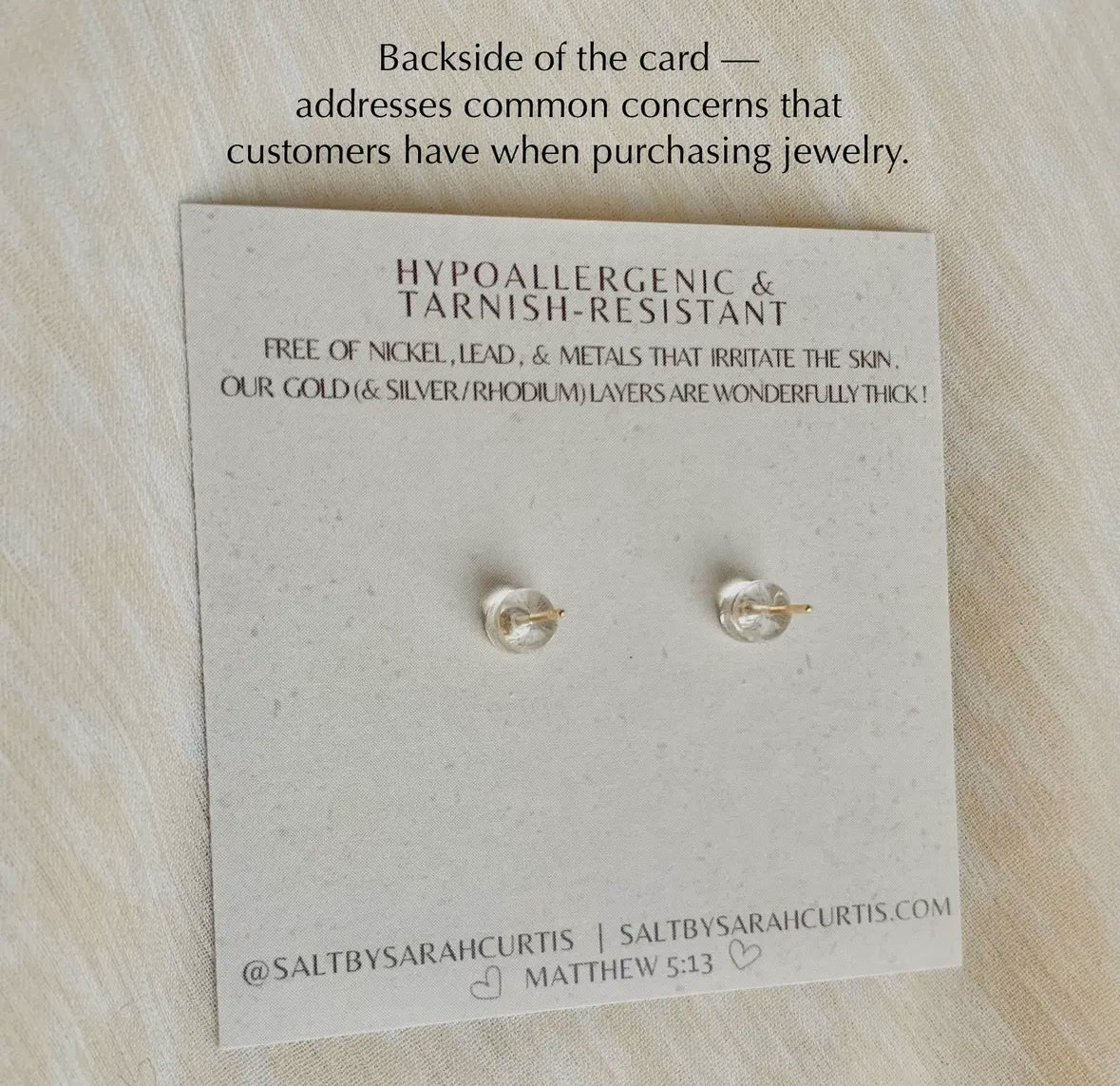 Dainty Trinity Stud Earrings