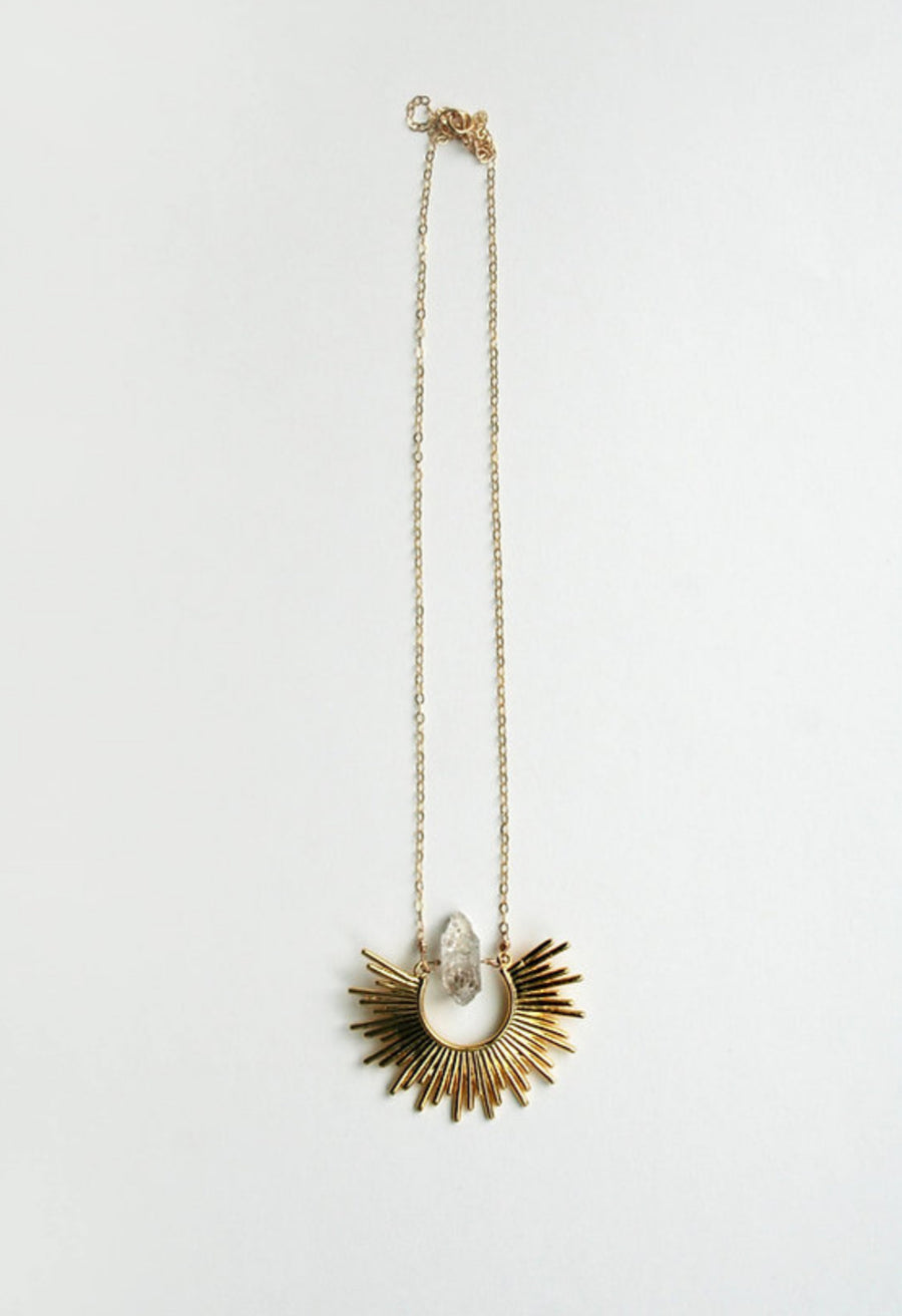 Starburst Bohemian Crystal Necklace