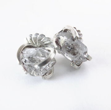 DHG Herkimer Diamond Stud Earrings