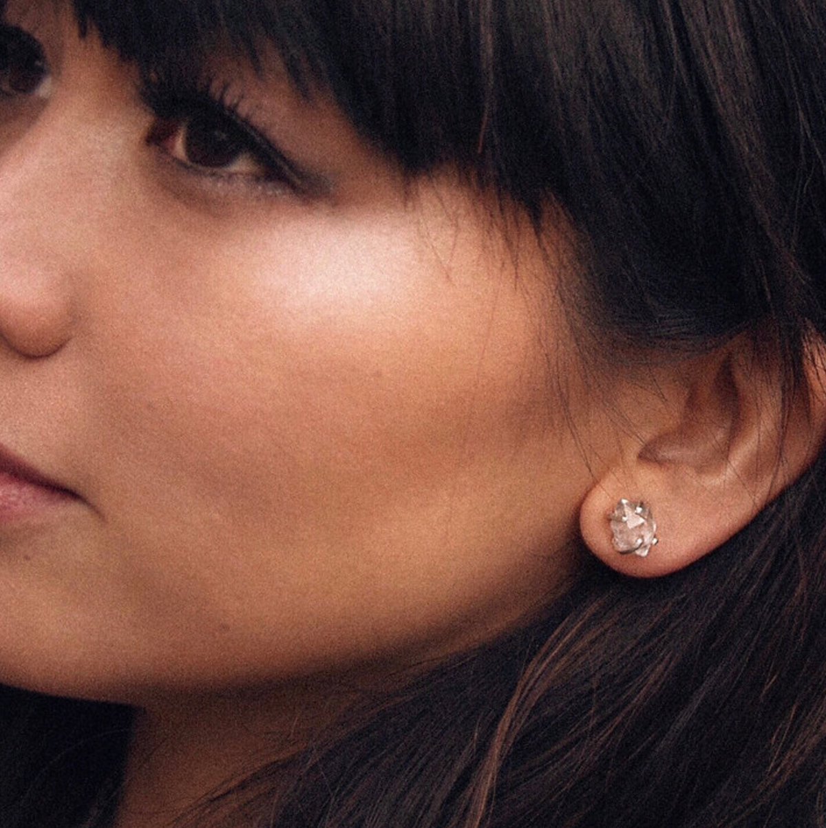 DHG Herkimer Diamond Stud Earrings