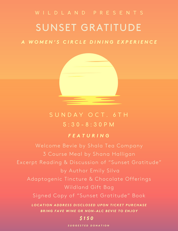 Sunset Gratitude Women's Circle Dining Experience