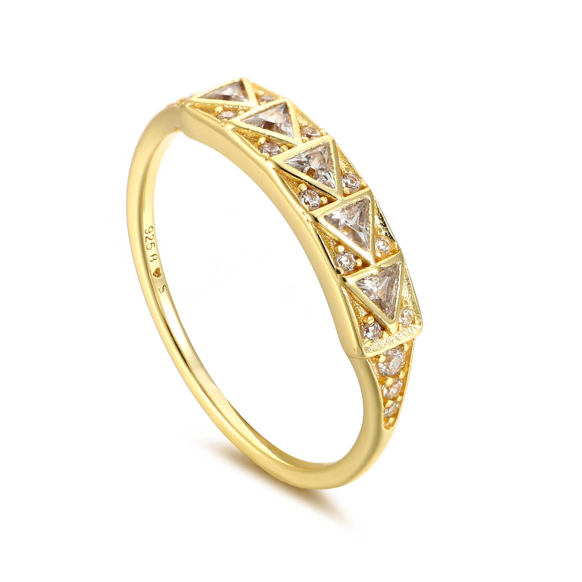 Golden Pyramid Band Ring
: 6
