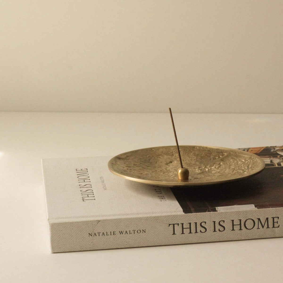 Ellipse Brass Incense Holder
