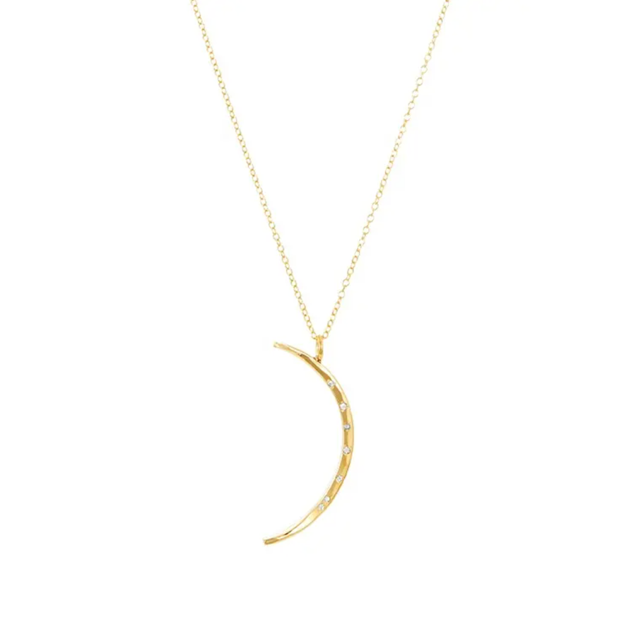 Crescent Moon Pendant Necklace