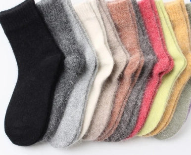 Cozy Wool Angora Socks