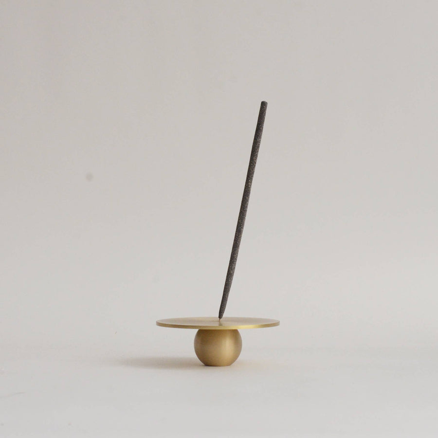 Orb Brass Incense Holder