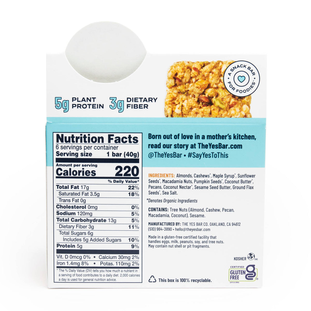 Salted Maple Pecan - Premium Real Food Snack Bar