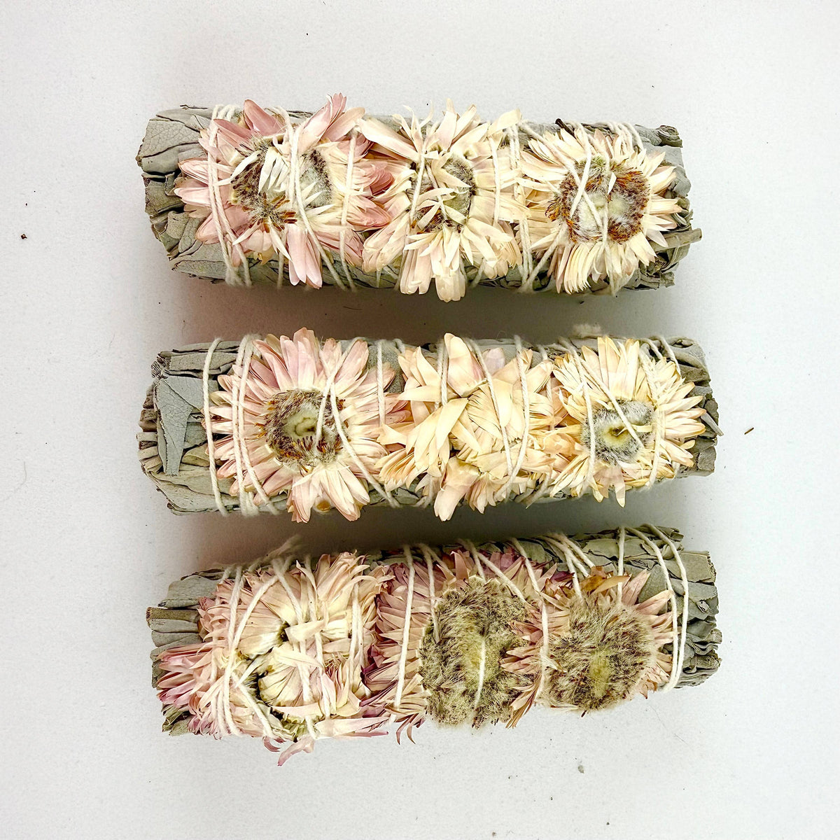 Moonblush Sage Smudge Bundles (Pastel Colors)