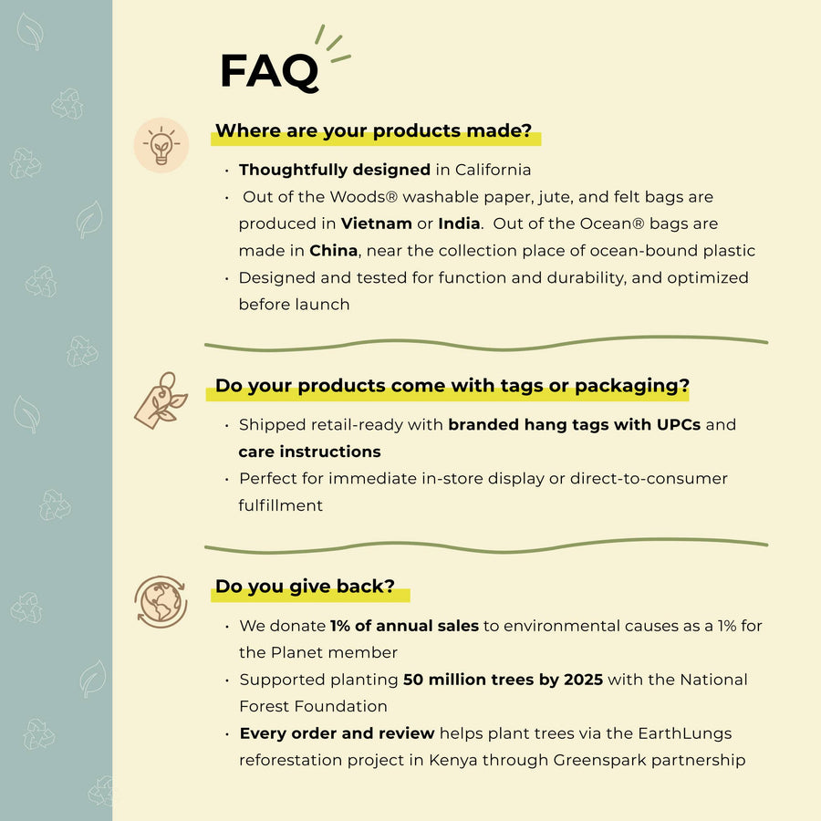 Eco Shopper Tote Bag with Inner Pocket