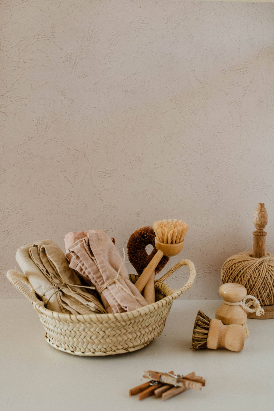 Plant dyed Organic cotton Kitchen Towel: Charcoal