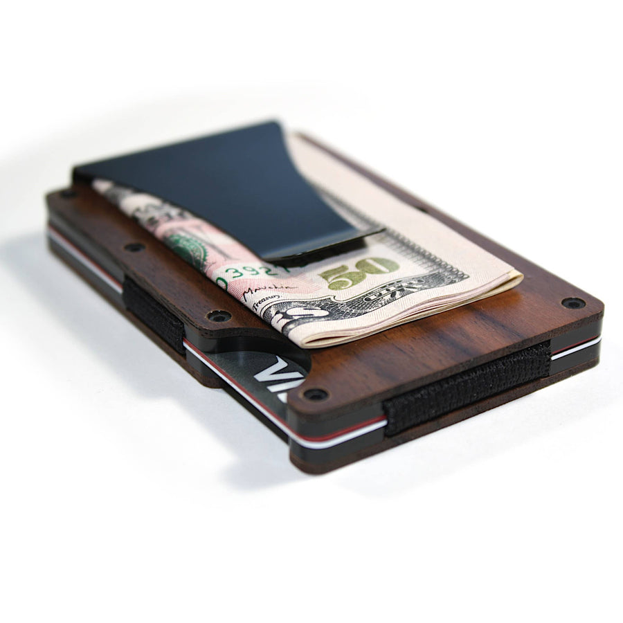 Wooden Minimalist Wallet: Natural Bamboo
