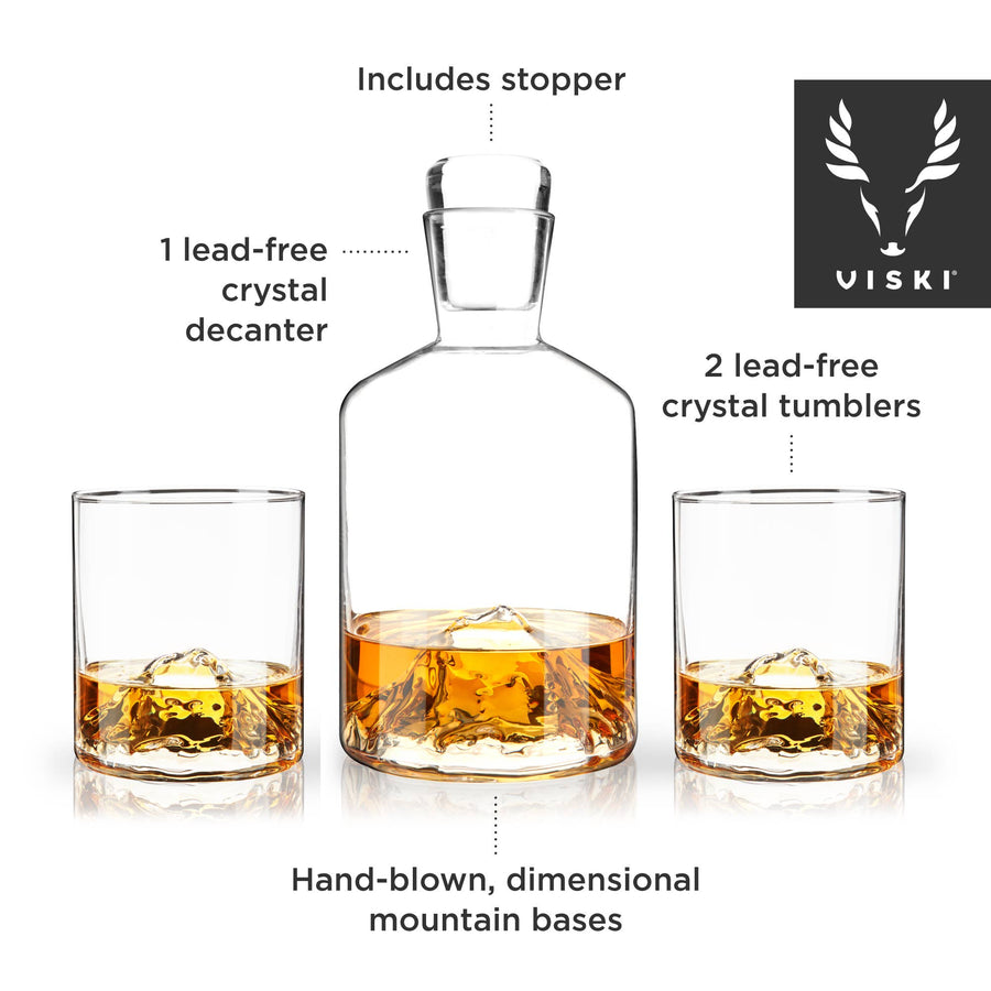 Mountain Crystal Decanter Set