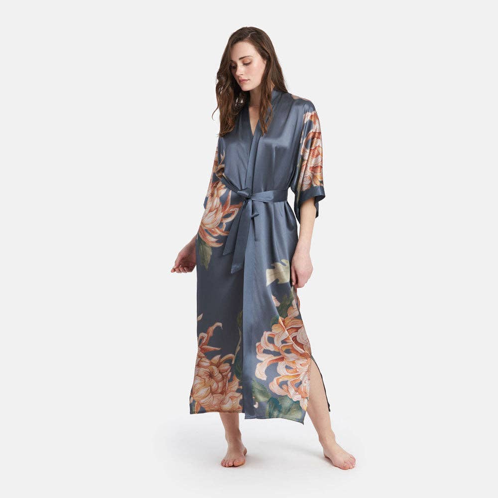 Washable Silk Kimono -Willow