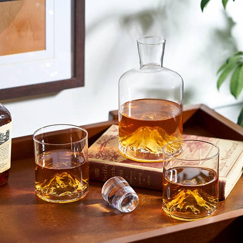 Mountain Crystal Decanter Set