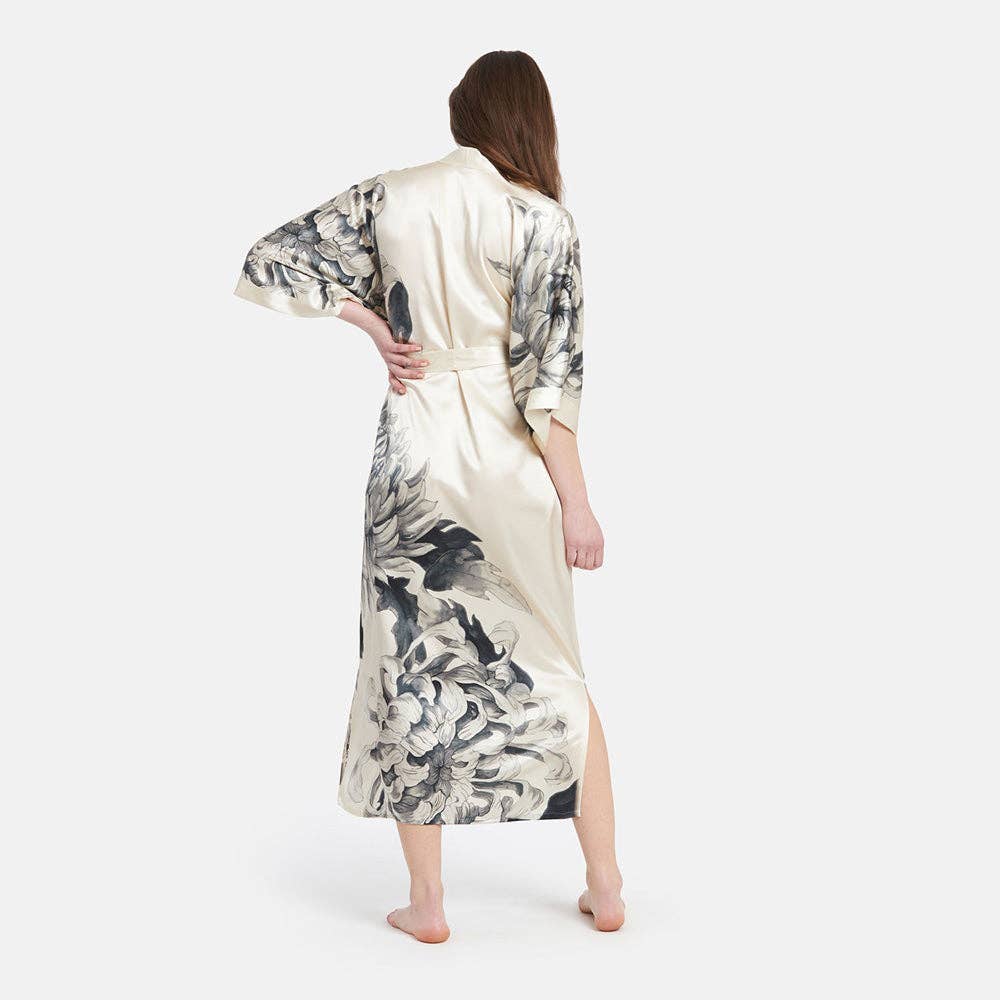 Washable Silk Kimono -Willow