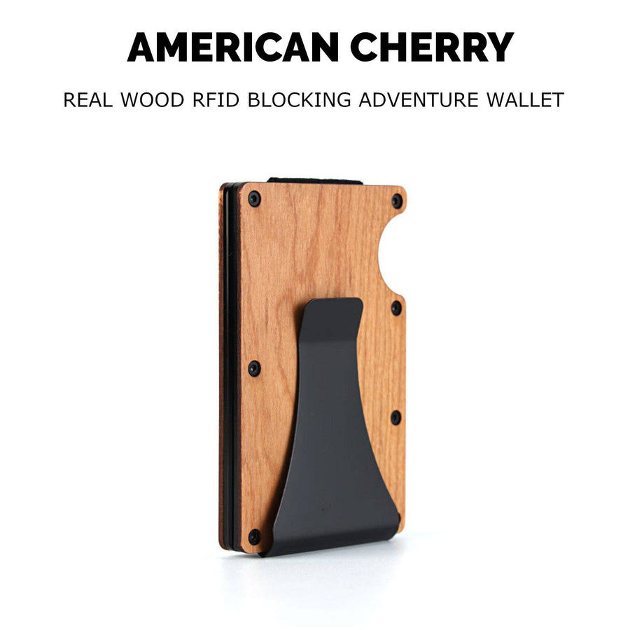 Wooden Minimalist Wallet: Natural Bamboo