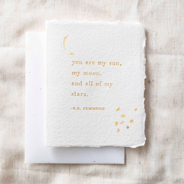You are my sun, moon + stars | Greeting Card