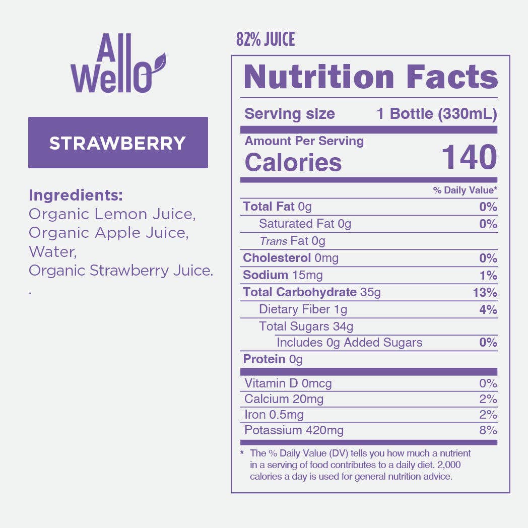 Organic Cold-Pressed Strawberry Lemonade