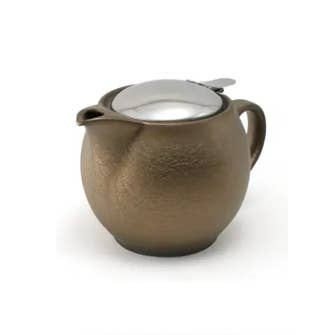Antique Gold Ceramic Teapot - 15oz