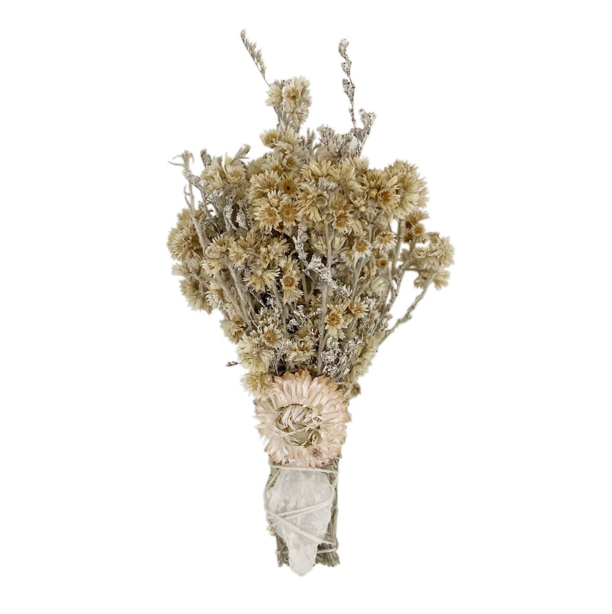 Autumn Equinox Smudge Wand with Quartz Crystal
