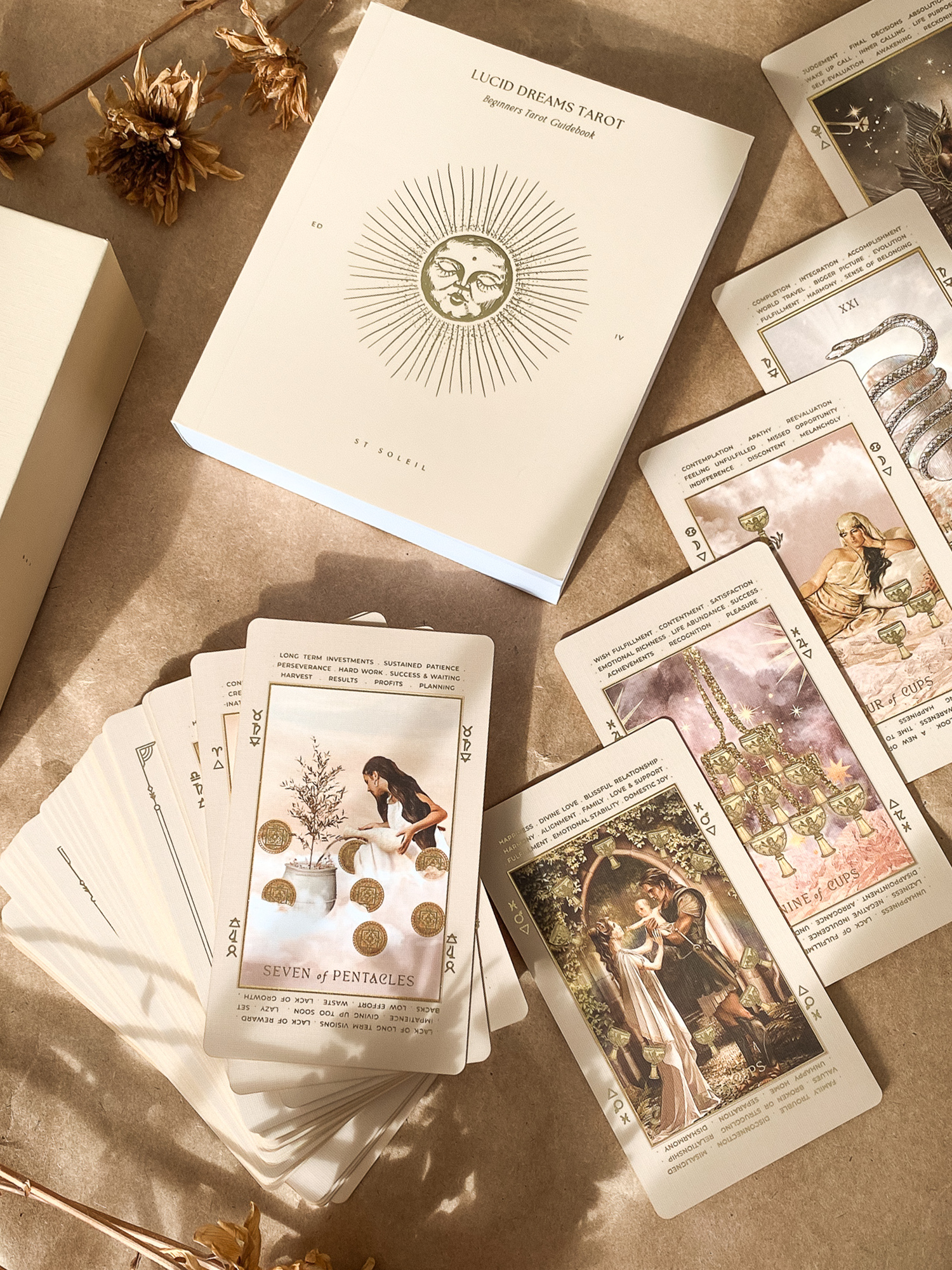 Lucid Dreams Beginners Tarot Deck ED IV, Beige – Wildland Organics
