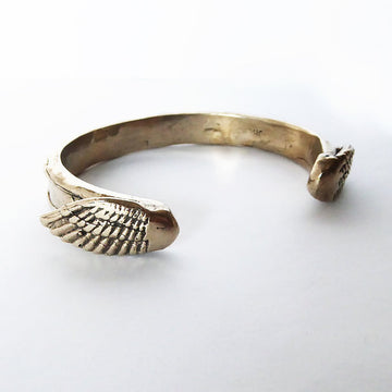 Wing Cuff Bracelet in Bronze