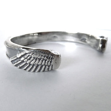 Wing Cuff Bracelet in Sterling Silver