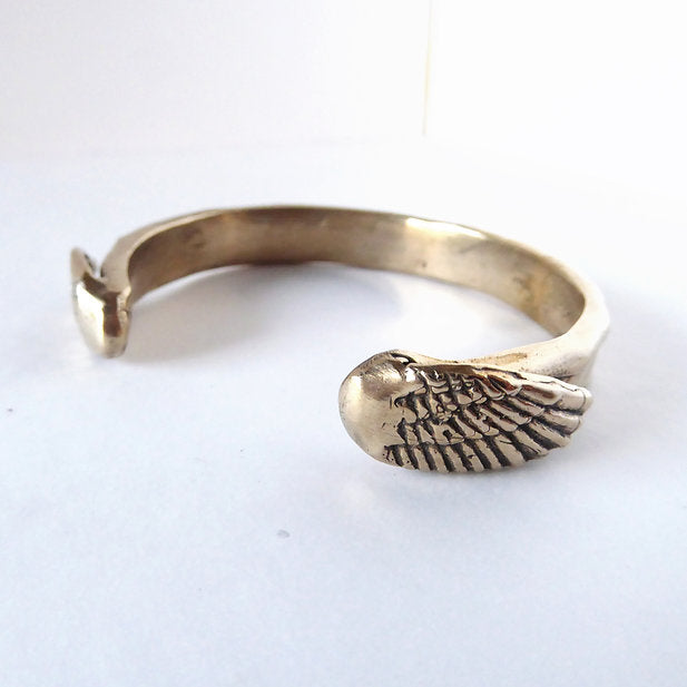 Wing Cuff Bracelet in Bronze