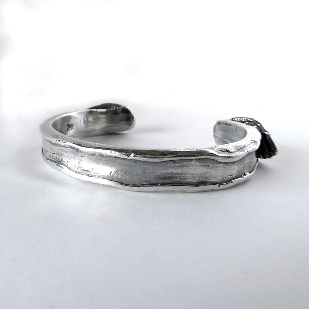 Wing Cuff Bracelet in Sterling Silver